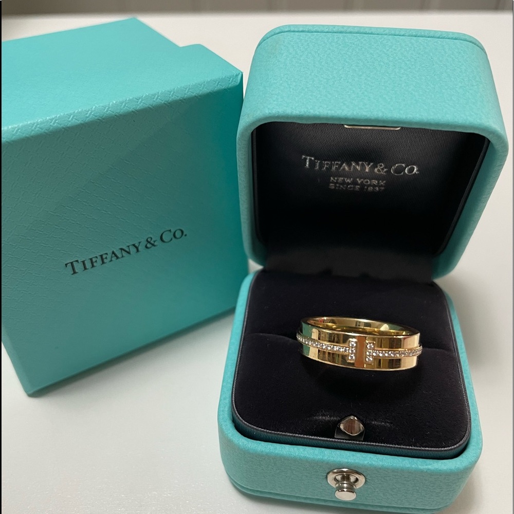 Tiffany & Co Wide Diamond Ring